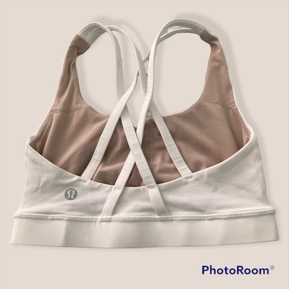 Lululemon Energy Sports Bra in White, size 2 - Picture 4 of 6